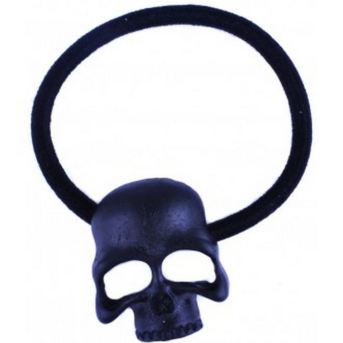 Black Skull Head Hair Bobble